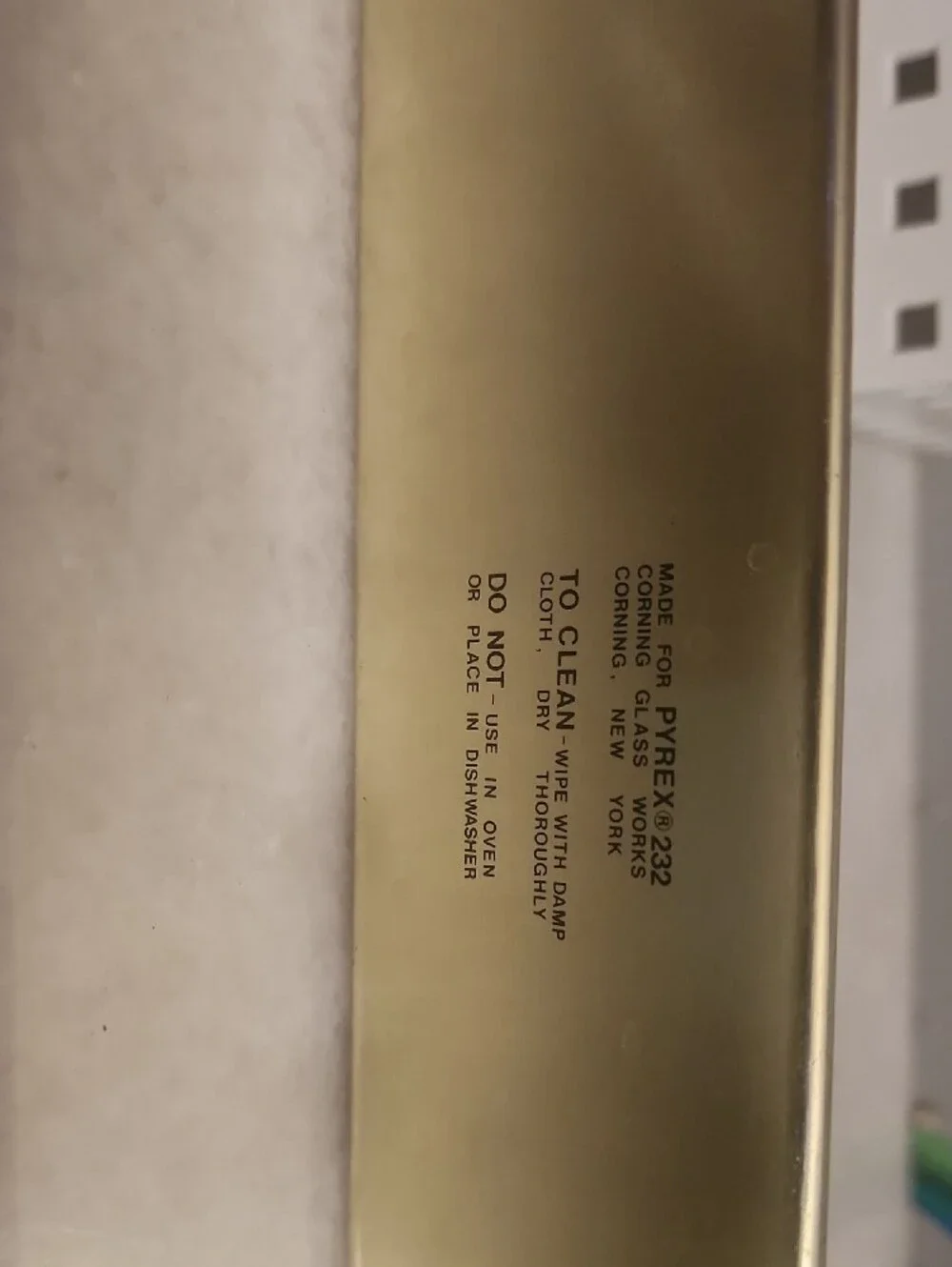 Pyrex title vintage